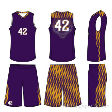 Basketbal Uniform Design Nieuwste basketbal Black Jersey